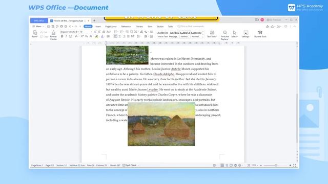 [WPS Academy] 1.3.4 Word：Set the text wrapping type in WPS Writer смотреть онлайн