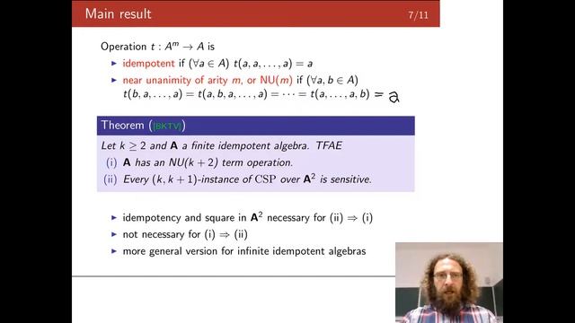 B4.A — Sensitive instances of the Constraint Satisfaction Problem смотреть онлайн