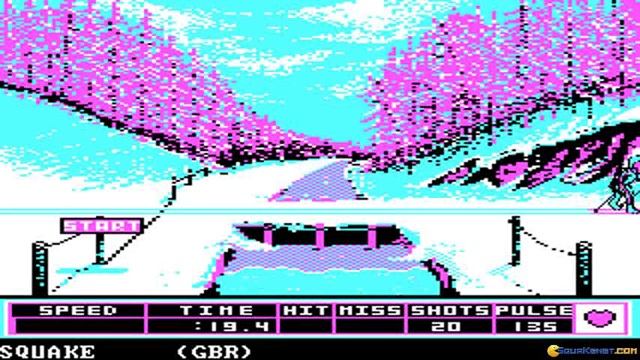 Winter Games gameplay (PC Game, 1986) смотреть онлайн