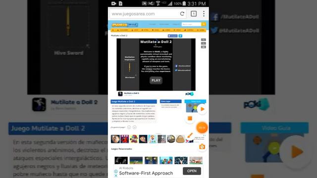 cómo jugar mutilate a doll en móviles en 2021 [OBSOLETO] смотреть онлайн