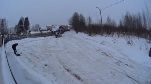 Чистка снега т-40.///// Самодельный отвал т40.////Трактор чистит снег