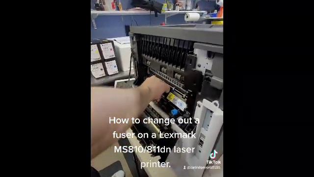 Lexmark MS810 811 Fuser Swap Video