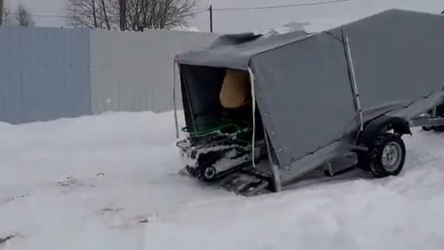 прицеп для снегохода Ирбис SF 150 смотреть онлайн