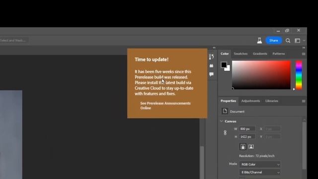 How to remove Time to update? (Adobe Photoshop AI) смотреть онлайн