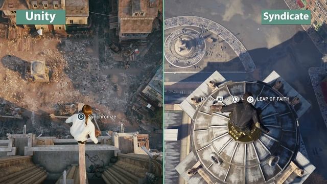 Assassin's Creed – Syndicate vs. Unity Graphics Comparison [FullHD][60fps] смотреть онлайн