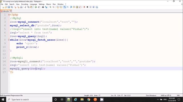 PHP MYSQL, MYSQLi and PDO Connectivity смотреть онлайн