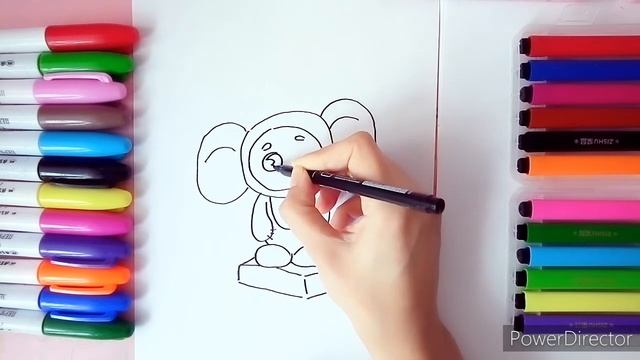 Как нарисовать Чебурашку поэтапно? смотреть онлайн