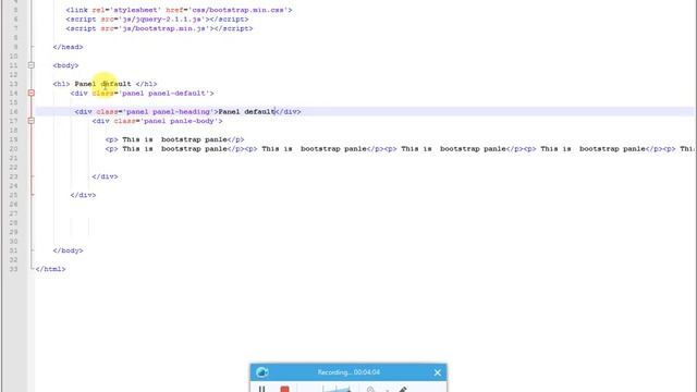Bootstrap Panels смотреть онлайн