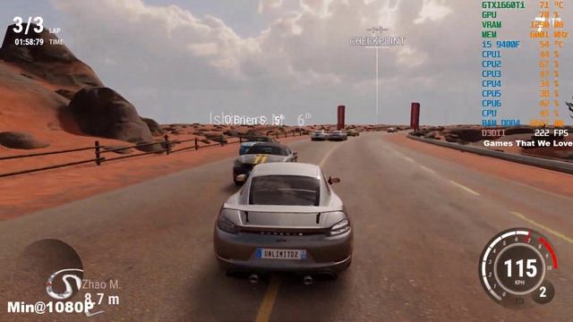 Gear Club Unlimited 2 Ultimate Edition FPS Test On GTX 1660Ti/i5 9400F/32GB RAM 3000Mhz смотреть онлайн