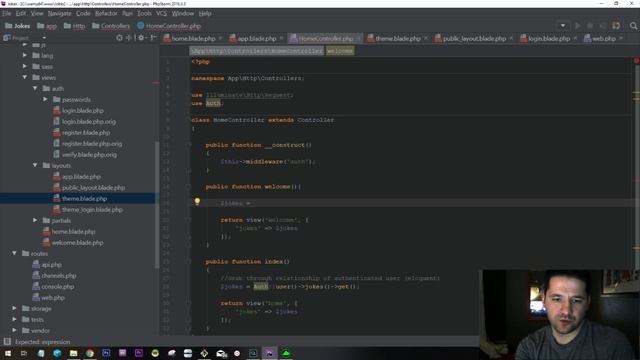 Part 10 - Let's Build an App - Laravel Pagination Implementation & Search - Home Page of Jokes Page смотреть онлайн