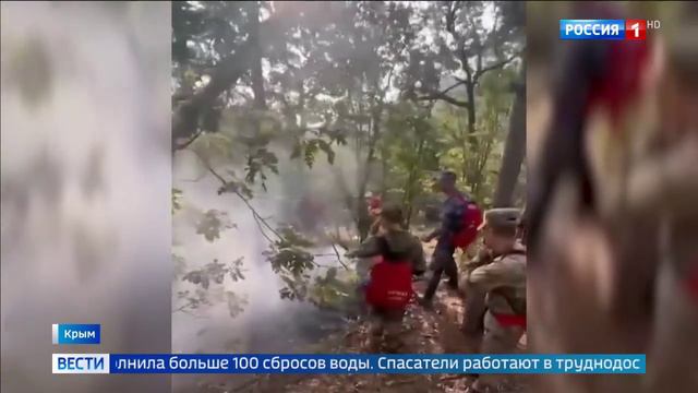 Россия 1 # Вести_За сутки в России потушили свыше ста природных пожаров смотреть онлайн
