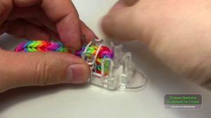 Браслет ЗМЕЙКА ■■■■☻ из резинок на станке ■■■■☻ Как плести из резинок Rainbow loom