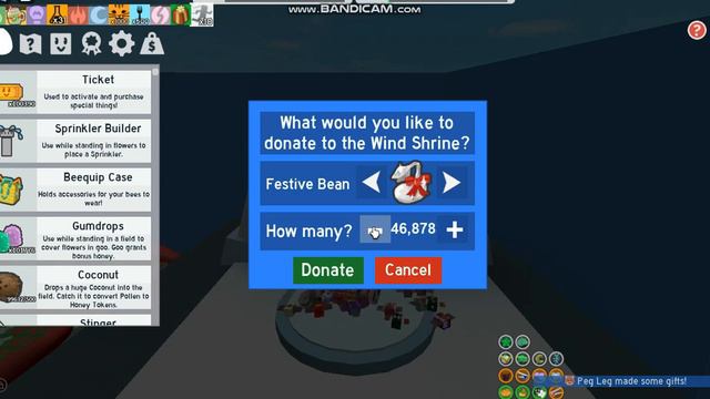 Bee Swarm Simulator: What happens if you donate 44,444 Festive Beans? смотреть онлайн