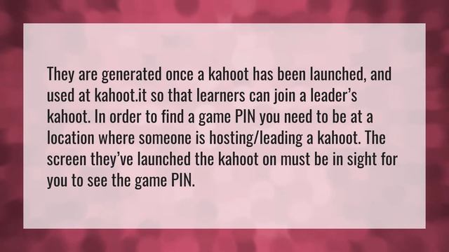 How do I find my kahoot PIN code? смотреть онлайн