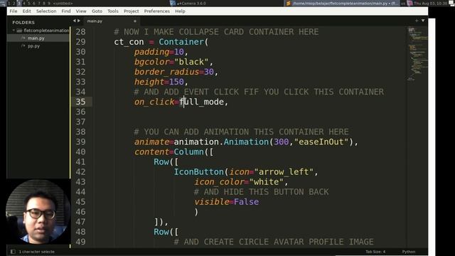 Flet Tutorial - Container Collapse Animation Full Screen смотреть онлайн