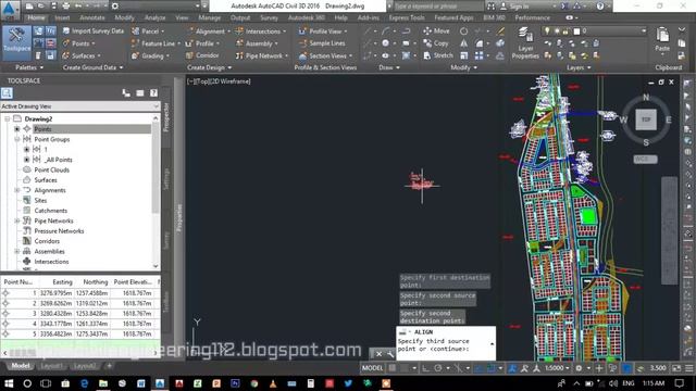 How to import data from total station | How to import export points to AutoCAD civil 3d смотреть онлайн