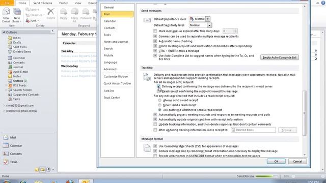 How to Setup Outlook 2010 Read Receipt смотреть онлайн