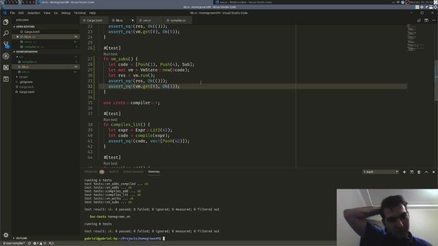 Разработка ВМ и компилятора на Rust. Часть 1. смотреть онлайн