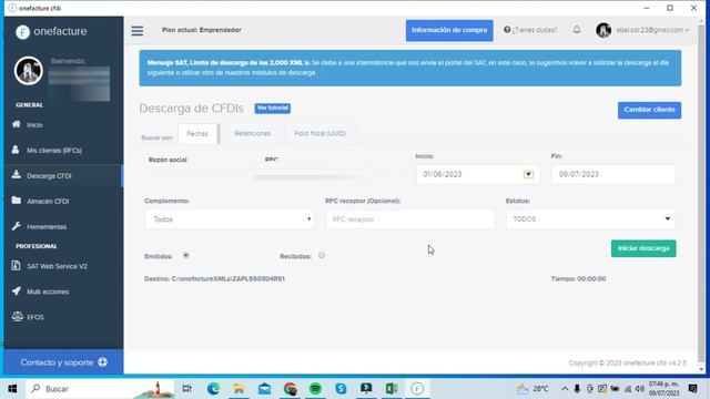 One Facture, programa gratis para descarga masiva de XML(Facturas) en PDF y Excel смотреть онлайн