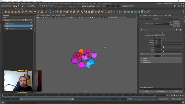 AUTODESK MAYA - COMO USAR O NODE DE ID DO MASH EDITOR MOTION GRAPHICS смотреть онлайн