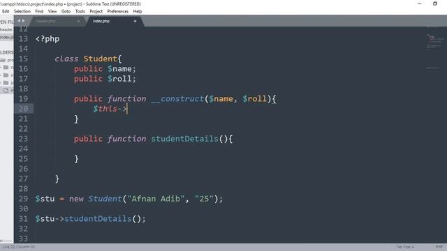PHP OOP Fundamental -03 (Constructor) смотреть онлайн