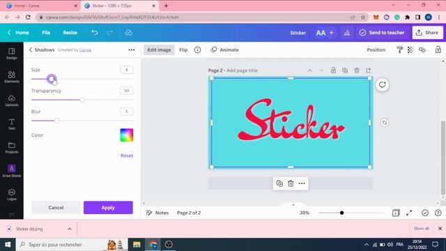 sticker text effect in canva смотреть онлайн