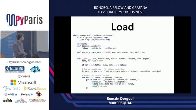 PyParis 2018 - Bonobo, Airflow and Grafana to visualize your business смотреть онлайн
