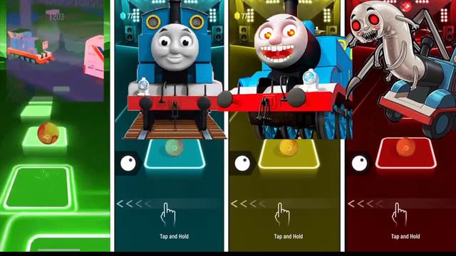 Yellow Thomas Train 🆚 Thomas Train Eater 🆚 Monster Thomas 🆚 Thomas The Train Tiles Hop EDM RUSH