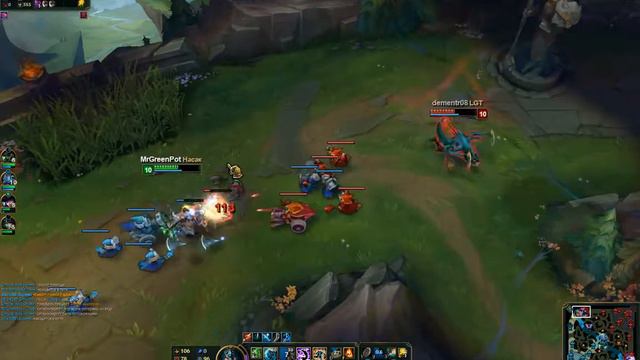 LoL| Олаф на топе против Чо Гата |League of Legends смотреть онлайн