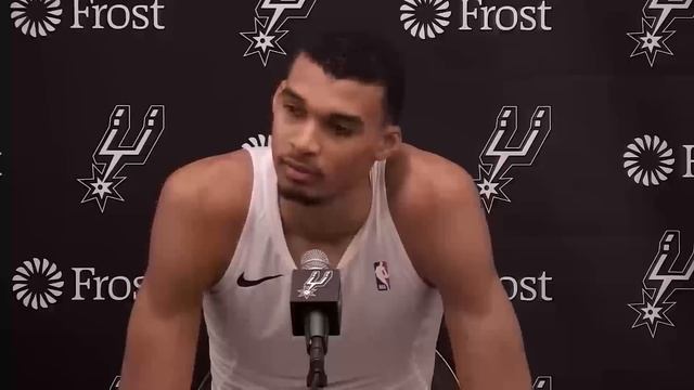 Victor Wembanyama reacts to his BIG night, FULL Postgame Interview ? смотреть онлайн