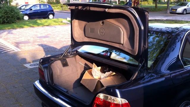 BMW E38 7 series Hydraulic trunk installation and test смотреть онлайн