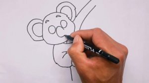 Как нарисовать КОАЛУ, How to draw a КOALA, Просто рисуем, Урок рисования для детей.?