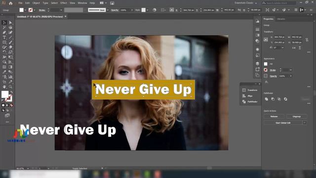 How to create transparent text effect on ANY shape in Illustrator смотреть онлайн