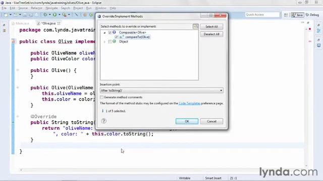 java tutorial Managing Ordered Sets With TreeSet смотреть онлайн