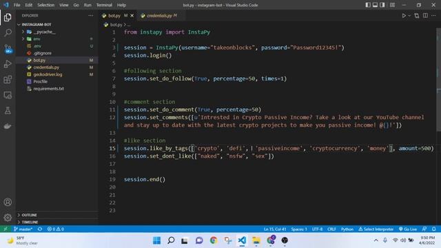 How to Create an Instagram Bot | Get More Followers | With 3 Lines Of Code смотреть онлайн