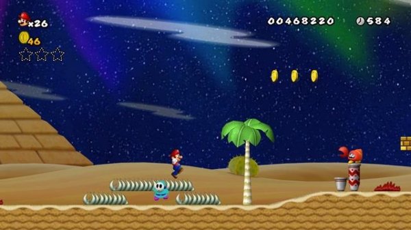 Green Star Groove New Super Mario Bros.Wii - Complete 1 World