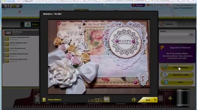 How to add a simple slideshow to your blog using Kizoa! (Vid #356) смотреть онлайн