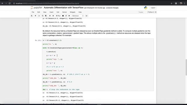 Automatic Differentiation with TensorFlow смотреть онлайн
