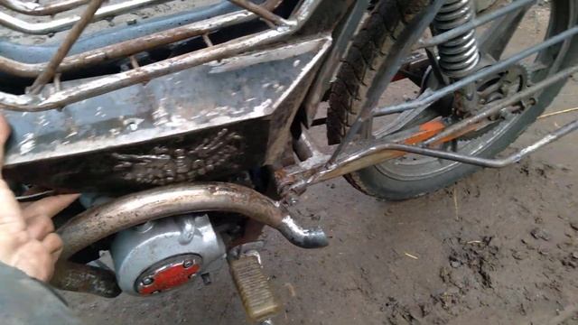 усиление рамы и воздушный бумажный фильтр на дельту (tuning moped delta) смотреть онлайн