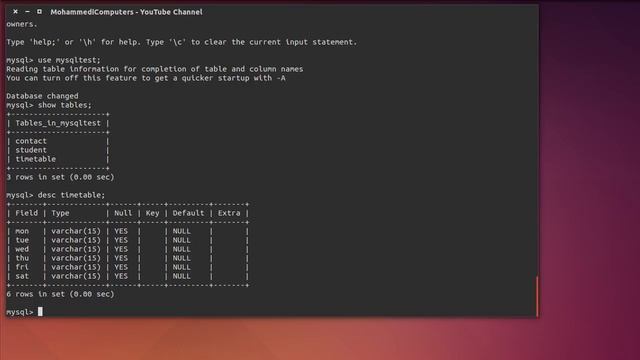 07 MySQL Database Tutorial Hindi - DESC Table | Describe | Structure | Defination смотреть онлайн