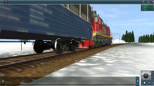 Тепловоз тэм18дм Делает манёвры Автовагоны [Trainz/Android] смотреть онлайн