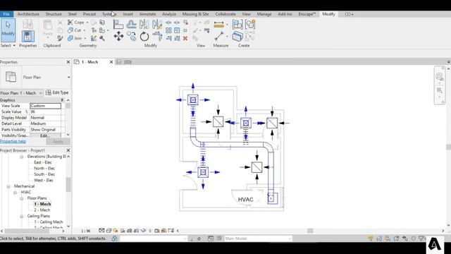How to Put HVAC System in Revit for Beginners смотреть онлайн