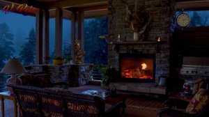 ? 10 часов звуков Огня в Камине, Метели за окном, завываний Ветра в дымоходе - для СНА и Отдыха