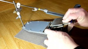 Заточка ножа сталь М390. Настройка угла заточки.