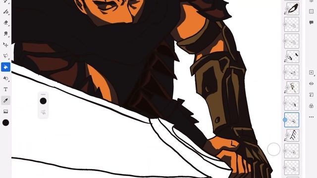 Berserk Guts vs Rosine animation drawing process and teaser смотреть онлайн