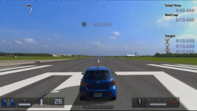 Gran Turismo 5 | Licence B | 200m Stopping Challenge | Toyota VITZ RS 1.5 (GOLD AWARD) смотреть онлайн