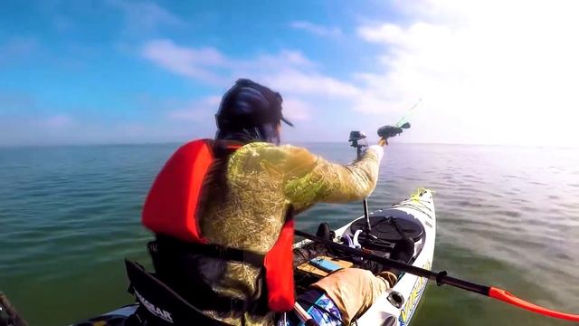 Redfish/Kayak fishing Laguna Shores - Viking Profish Reload First Trip. смотреть онлайн