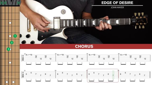 Edge Of Desire Guitar Cover John Mayer 🎸|Tabs + Chords| смотреть онлайн