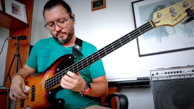Beautiful love chord melody Fretless bass смотреть онлайн