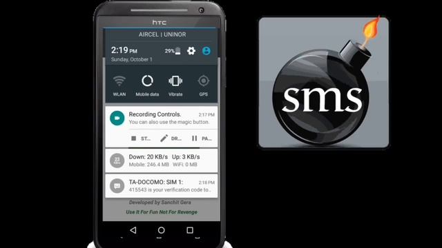 SMS Bomber (prank your friends) 2017 смотреть онлайн